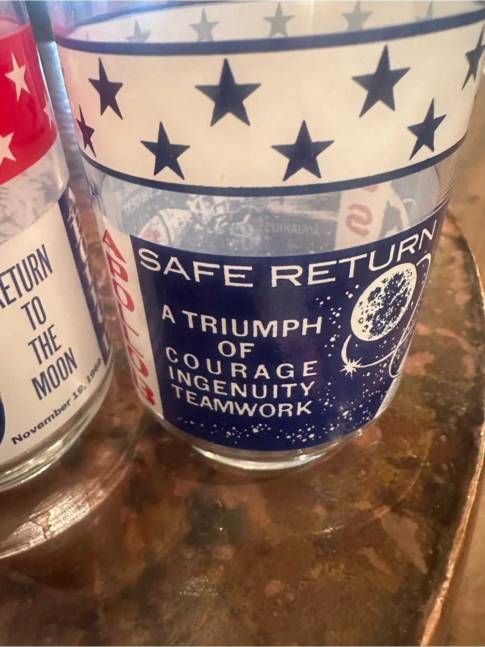 Set of 3 NASA Apollo Glasses